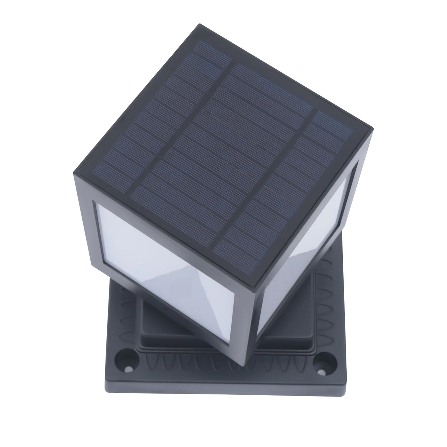 Solar Outdoor LED Lights IP65 Waterproof Cool Lighting for Garden Patio Porch Black ABS Shell