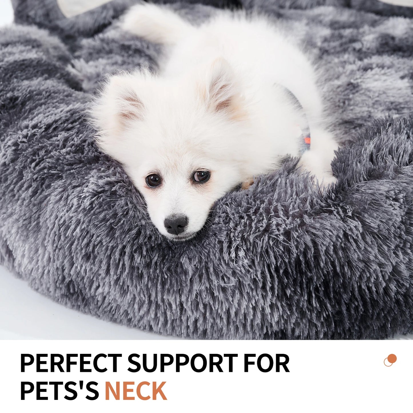 PETART Paw Shape Plush Dog Bed Cushion for Pets Comfort