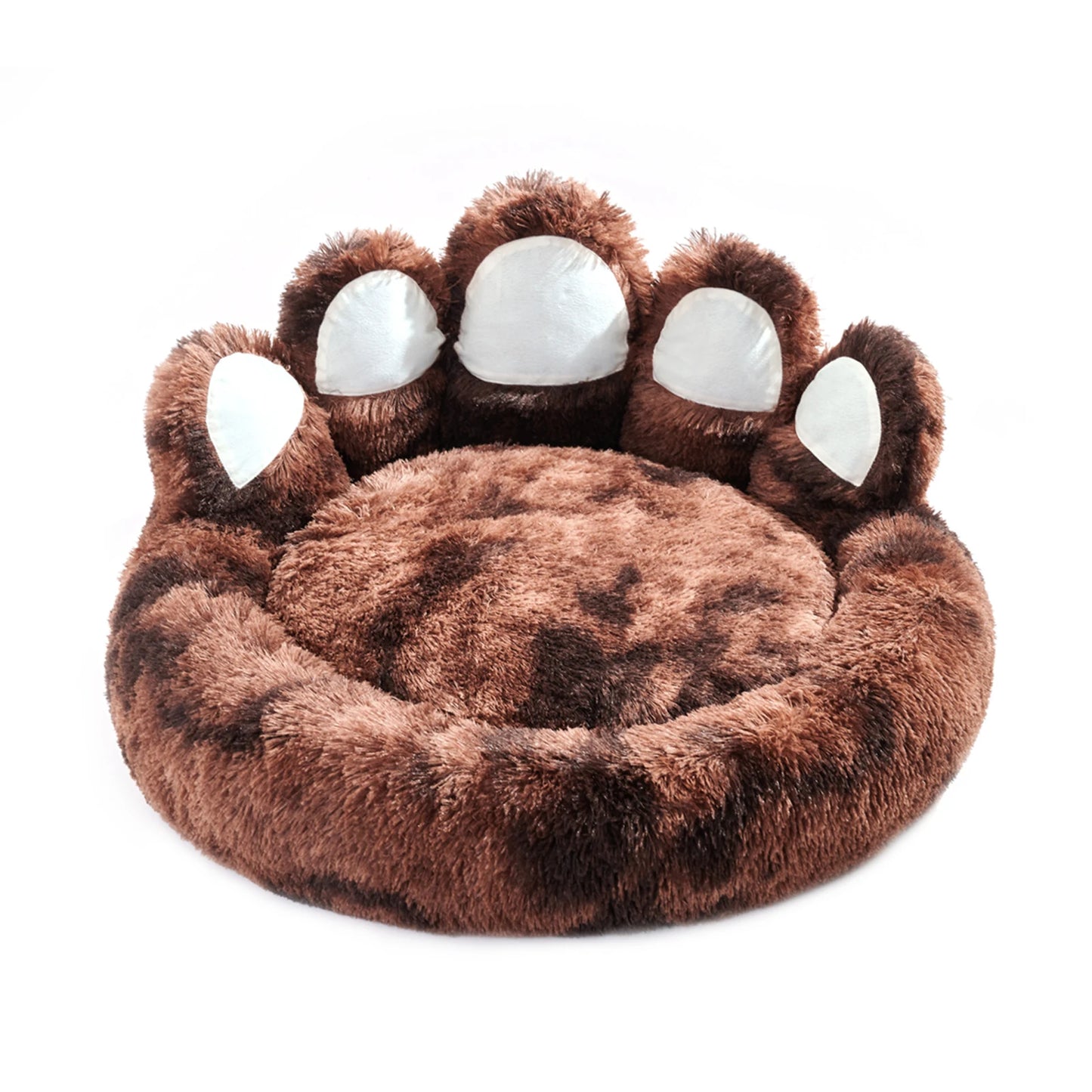 PETART Paw Shape Plush Dog Bed Cushion for Pets Comfort