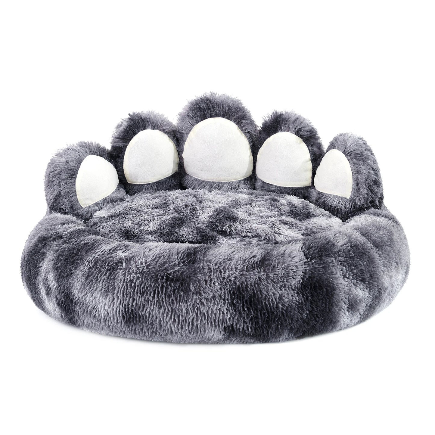 PETART Paw Shape Plush Dog Bed Cushion for Pets Comfort