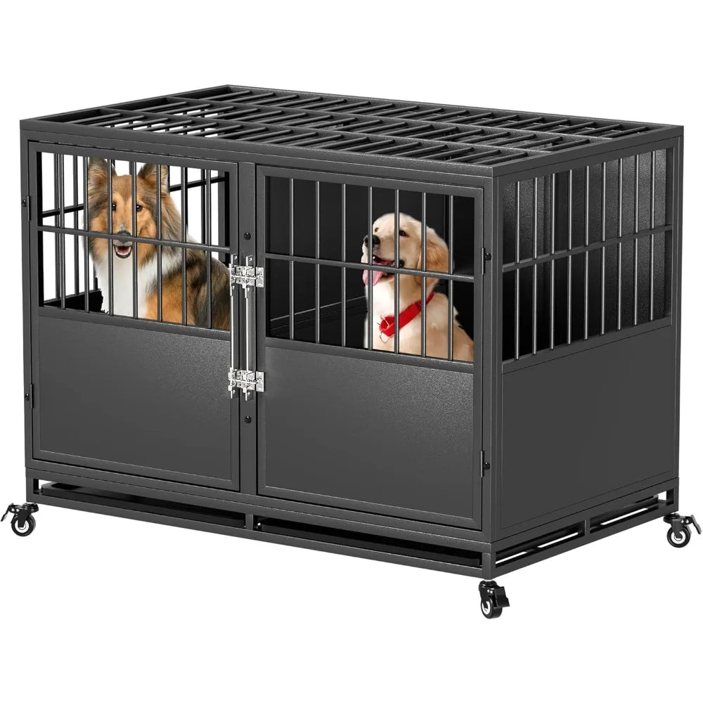 Hign Concerned Heavy Duty Stackable Metal Dog Crate Kennel