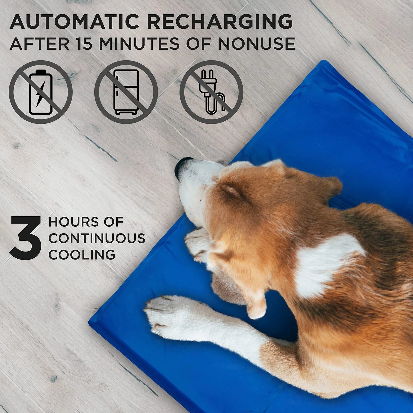 Arf Pets Dog Cooling Mat 23 Inch x 35 Inch Durable Non Toxic Gel Dog Bed Mat for Kennels Crates and Beds