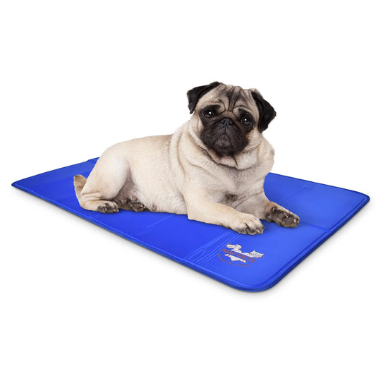 Arf Pets Dog Cooling Mat 23 Inch x 35 Inch Durable Non Toxic Gel Dog Bed Mat for Kennels Crates and Beds