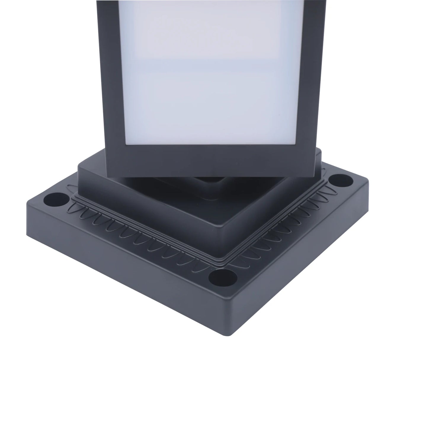 Solar Outdoor LED Lights IP65 Waterproof Cool Lighting for Garden Patio Porch Black ABS Shell