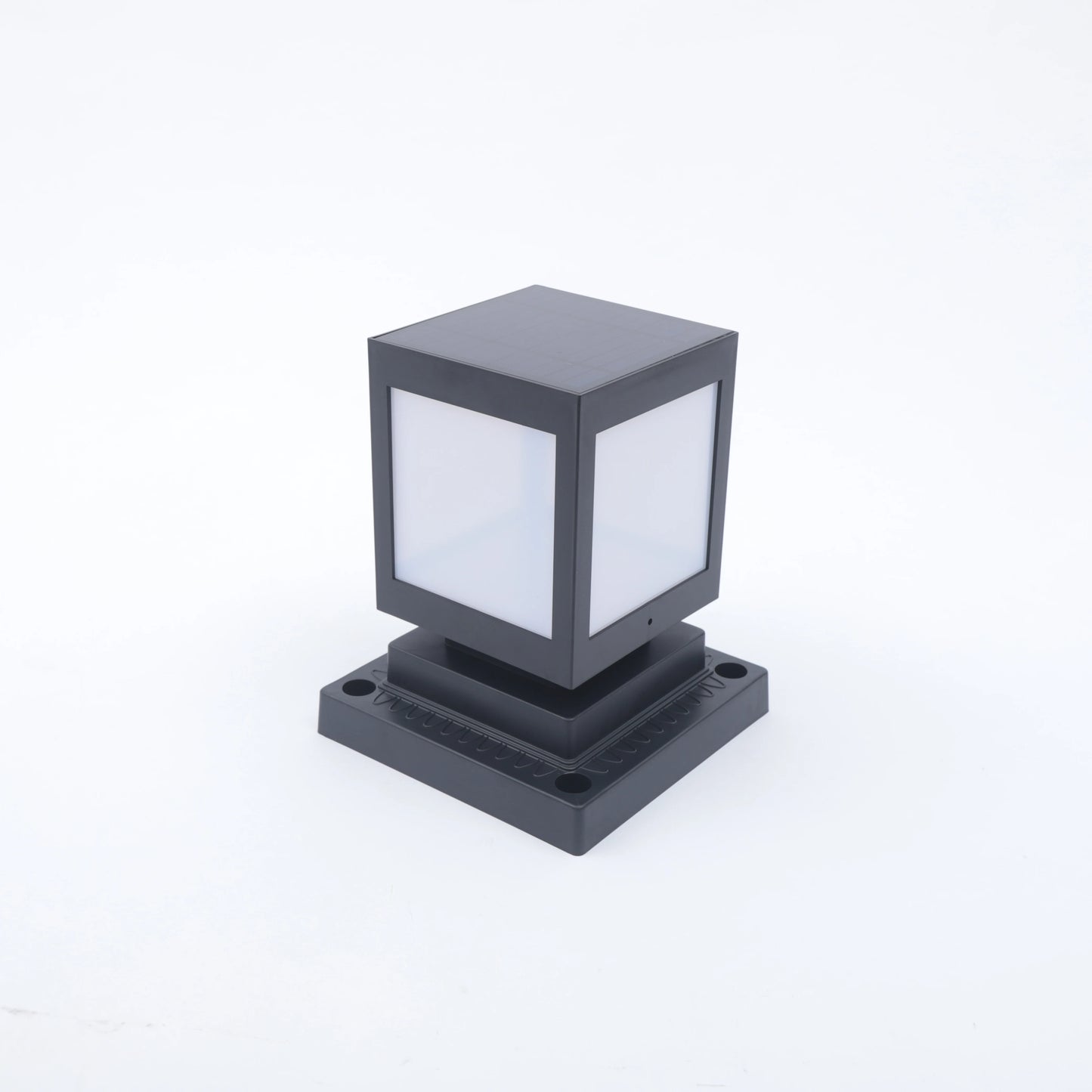 Solar Outdoor LED Lights IP65 Waterproof Cool Lighting for Garden Patio Porch Black ABS Shell
