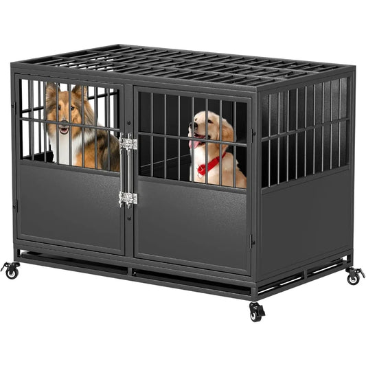 Hign Concerned Heavy Duty Stackable Metal Dog Crate Kennel